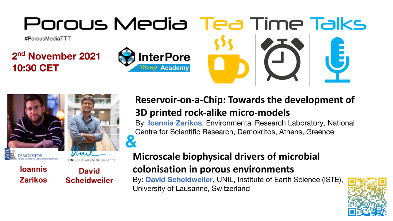 PorousMediaTTT Session27 - Porous Media Tea Time Talks on Nov 2